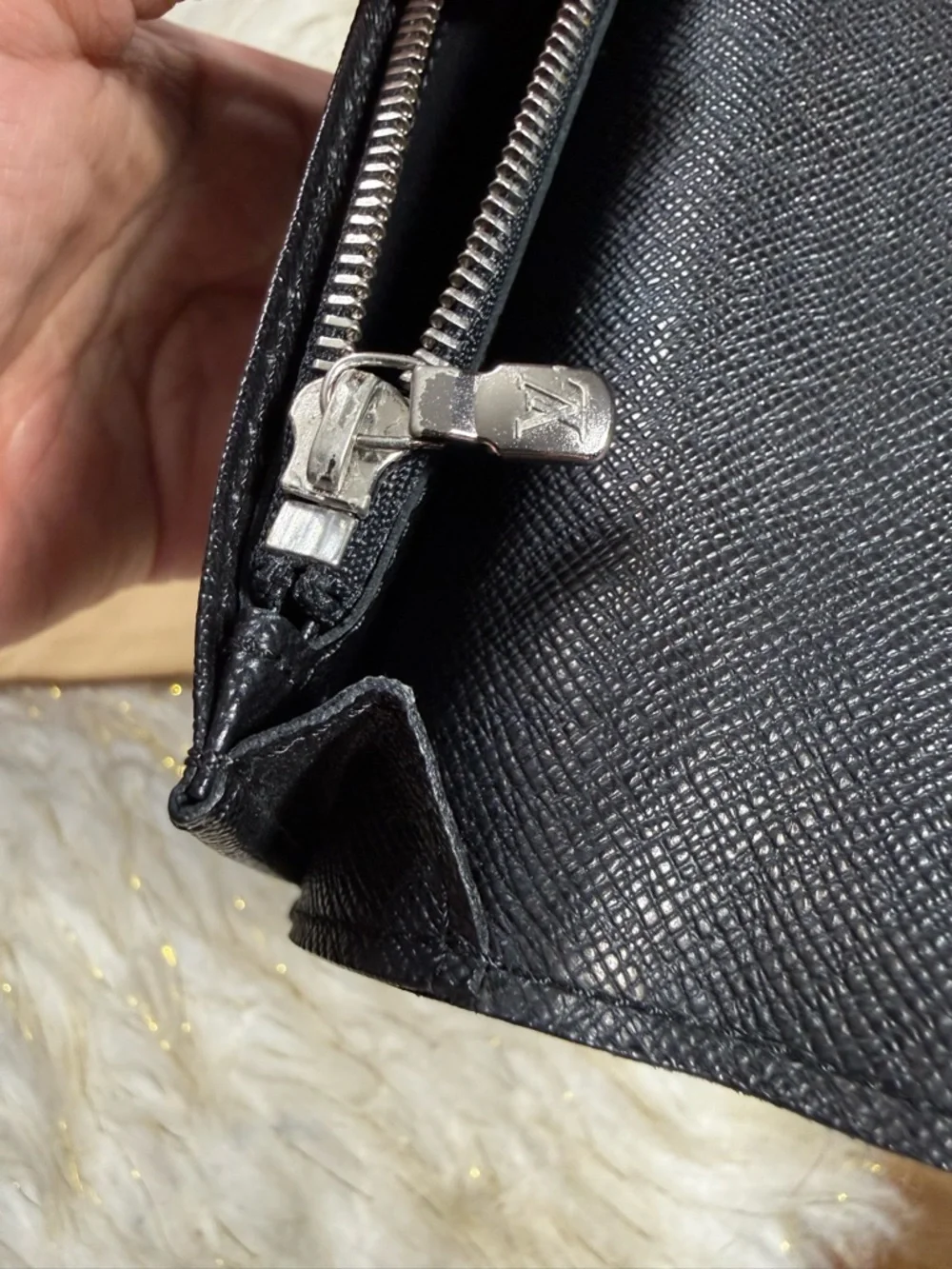 Louis Vuitton Brazza Black Damier Graphite wallet w/ Dust-bag unisex - Picture 11 of 16